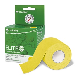 [KT68081YL] Bande Kinésiologique K-ACTIVE ELITE 5m Boîte individuelle (Jaune)