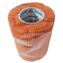 [RMV0213OR16] Elastisch samenhangend verband COHESIVE TAPE REHABMEDIC (TEAM PACK) (Oranje, 7,5 cm, 16 eenheden)