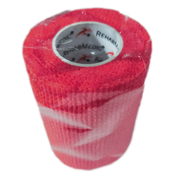 [RMV0213RD16] Benda Elastica Coesiva NASTRO COESTIVO REHABMEDIC (TEAM PACK) (Rosso, 7,5 cm, 16 unità)