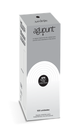[A1010PT] APS SAFETY TUBE Needle With Guide (100) AGUPUNT (Negro, 75mm, 0,30mm)