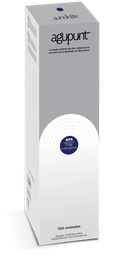 [A1050PT] TUBE DE SÉCURITÉ APS Aiguille Avec Guide (100) AGUPUNT (Bleu, 125mm, 0,35 mm)