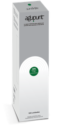 [A1051PT] Aguja APS SAFETY TUBE Con Guía (100) AGUPUNT (Verde Oscuro, 125mm, 0,40mm)