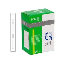 [RMZ10016] Silver mango acupuncture needle and without energy guide (100) (25mm, 0,20mm)