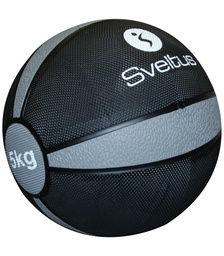 [SV0494] Médecine-ball SVELTUS (Gris, 24 cm, 5Kg)