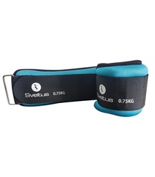 [SV0941] SVELTUS neopreen gewogen gewichten (Turkoois, 9,5 cm, 20 cm, 2 cm, 0,75 kg)