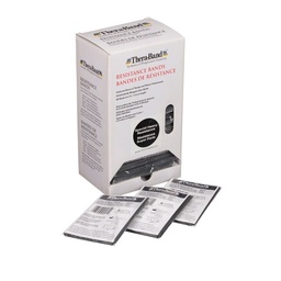 [TB20560] Dispenser 30 elastic bands 1.5m Thera-Band Dispenser (Negro, Fuerte Especial)